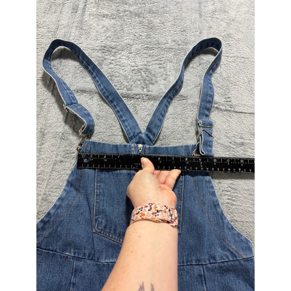 My Girl 10 Blue Denim Shortall Overalls Womens Vintage Boho Festival Casual - Picture 5 of 10